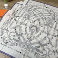 HERMESエルメス カレ140ジェアン カヴァルカドゥールモーニング