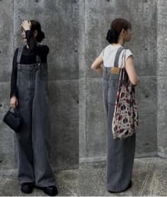 Mkymmym様専用！新品AgAwdデニムサロペット オールインワン18700円