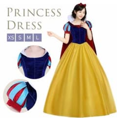 最終値下】白雪姫 コスプレ衣装 4点（ドレス・マント・カチューシャ