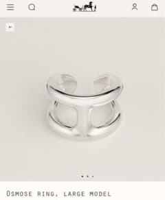 ◇専用◇エルメスリング 指輪 オスモズ GM 59サイズ 19号 シルバー