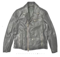 AJMONE アイモネ ホースレザー ダブルライダース ジャケット 46 黒