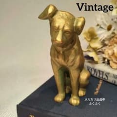 ビクター犬 金属 青銅 ゴールドニッパー犬 希少 フィギュリン Victor