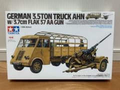 タミヤ 1/35 ドイツ 3.5トントラック AHN 3.7cm対空機関砲37型 - メルカリ