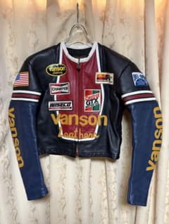 vanson レザー ジャケット 38サイズ ワンスター - メルカリ