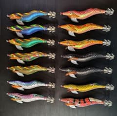 餌木猿 3.5寸 14本 希少カラー ケース付き - メルカリ