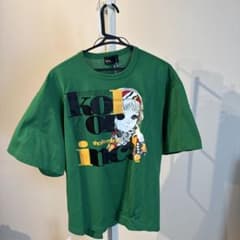 カラー kolor 22SS 少女漫画Tシャツ 半袖 緑 グリーン2 約Mサイズ