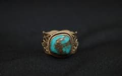 ダレルキャドマン ビズビー ターコイズ 25号 リング - メルカリ