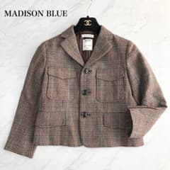 未使用級❤️22AW マディソンブルー テーラードジャケット チェック