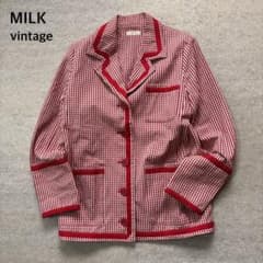 初期 MILK テーラードジャケット チェック MILK BOY ミルク パンク