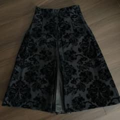 TOGA トーガ 総柄スカート キュロット レザースカート ダマスク柄