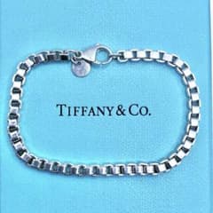 美品】ティファニー ベネチアン ブレスレット 17cm シルバー