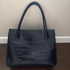 美品】濱野皮革工藝 HAMANO クロコ型押し レザー トートバッグ - メルカリ