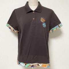 LEONARD SPORT レオナール 半袖 ポロシャツ 花柄 刺繍 44 美品 - メルカリ