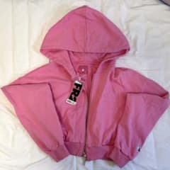 新品未使用) FR2 ショートジップパーカー ピンク タッグ付 FRC3225