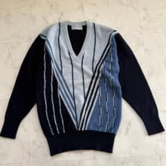 BALLANTYNE カシミア ニット ストライプ イングランド製 - メルカリ