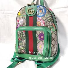GUCCI グッチ オフィディア GGスプリーム フローラ リュック グリーン