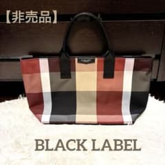 非売品 BLACK LABEL オリジナルレッドチェックトート ノベルティ