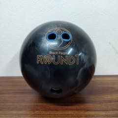 N-1124] ラウンドワン ボーリング球 ブラック 15ポンド - メルカリ