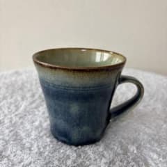 温泉津焼【森山窯※森山雅夫】 瑠璃釉マグカップ 民藝 - メルカリ