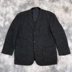 AD1992】コムデギャルソンオム ブラックツイードジャケット 田中オム期