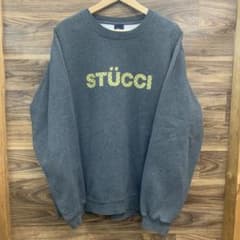 中古 90s OLD STUSSY STUCCI スウェット 紺タグ - メルカリ