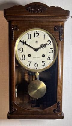 愛知AICHI時計振り子時計ゼンマイ掛け時計柱時計ボンボン時計古時計