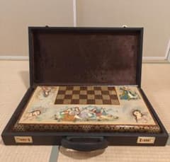 ペルシャ製 ハタムカーリー 手作り チェス＆バックギャモン ボード