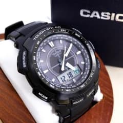 稼働 CASIO PROTRK 腕時計 電波ソーラー アナデジ 外箱 2899 - メルカリ