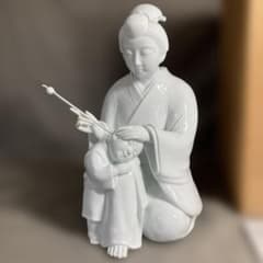 R叔父さん専用】白磁彫刻の伝統 重要無形文化財 樋渡陶六作 白磁彫刻