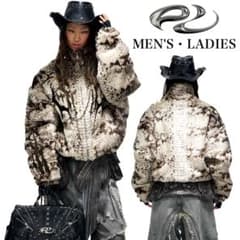 PERSONSOUL SNAKE PRINT ジャケット パイソン 蛇 ヘビ 柄 - メルカリ