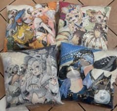 モンスターハンターワイルズ×ホロライブ スクエアクッション カプコン