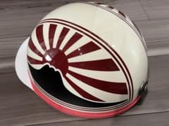 富士日章 コルク半 ヘルメット 旧車會 暴走族 三段シート 軽スロ