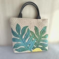 ハワイアンキルト トートバッグ ハンドメイド - メルカリ