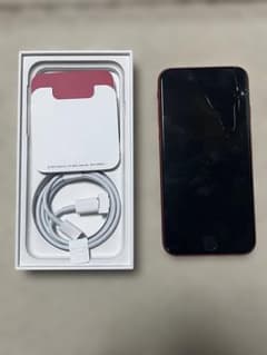 iPhone SE2 第2世代 レッド 128GB SIMロックあり 画面割れ - メルカリ