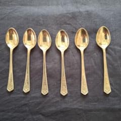 英国、銀製(M&W製)、姫スプーン6本 - メルカリ