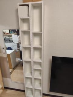 関東圏限定】IKEA GNEDBY CDラック ホワイト2台セット【直接配達