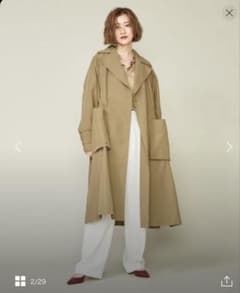 CONTE コンテ 辺見えみり アローズ UA ベージュ ロングトレンチコート
