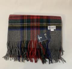 johnstons of Elginフリンジマフラータータンチェックストール - メルカリ