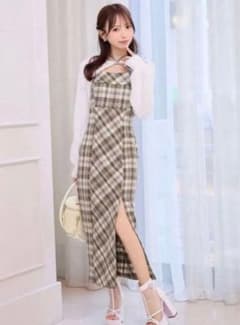 michellMacaron（ミシェルマカロン）アンサンブル チェックワンピース