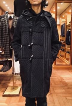 定価11万 超希少でオシャレ beams f ダズル迷彩ダッフルコート XS