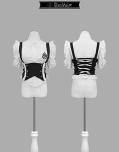 DimMoire 学園ブラウス+ジレset 【White×Black】M - メルカリ