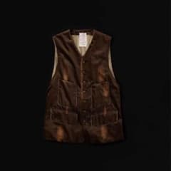 NICENESS KHANH ベロアベスト ベルベット L ブラウン - メルカリ