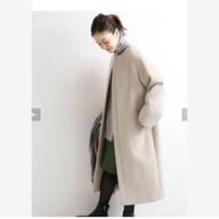 新品タグ付き イエナ ラムウールノーカラーコート 36 - メルカリ