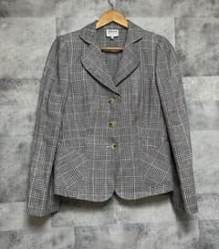 アルマーニ チェック柄 テーラード ジャケット イタリア製 サイズ44