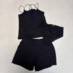 IEDIT 福田麻琴さんコラボ リブ素材のスイムウェア3点セット LL