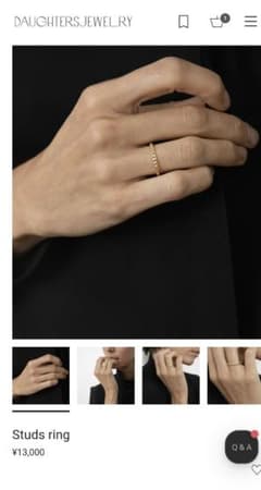 DAUGHTERSJEWELRY Studs ring ゴールドリング 9号 - メルカリ