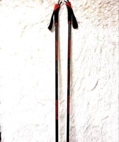 Swix クロスカントリースキー ストック 黒/赤 161㎝ - メルカリ