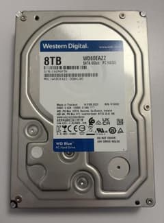 WD Blue HDD 8TB WD80EAZZ CMR方式 【動作確認済】④ - メルカリ
