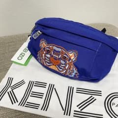 KENZO ボディバッグ 虎刺繍 青 ショルダーバッグ 新品未使用 - メルカリ