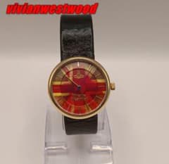 ヴィヴィアンウエストウッド 時計 ユニオンジャック レザー 廃盤レア